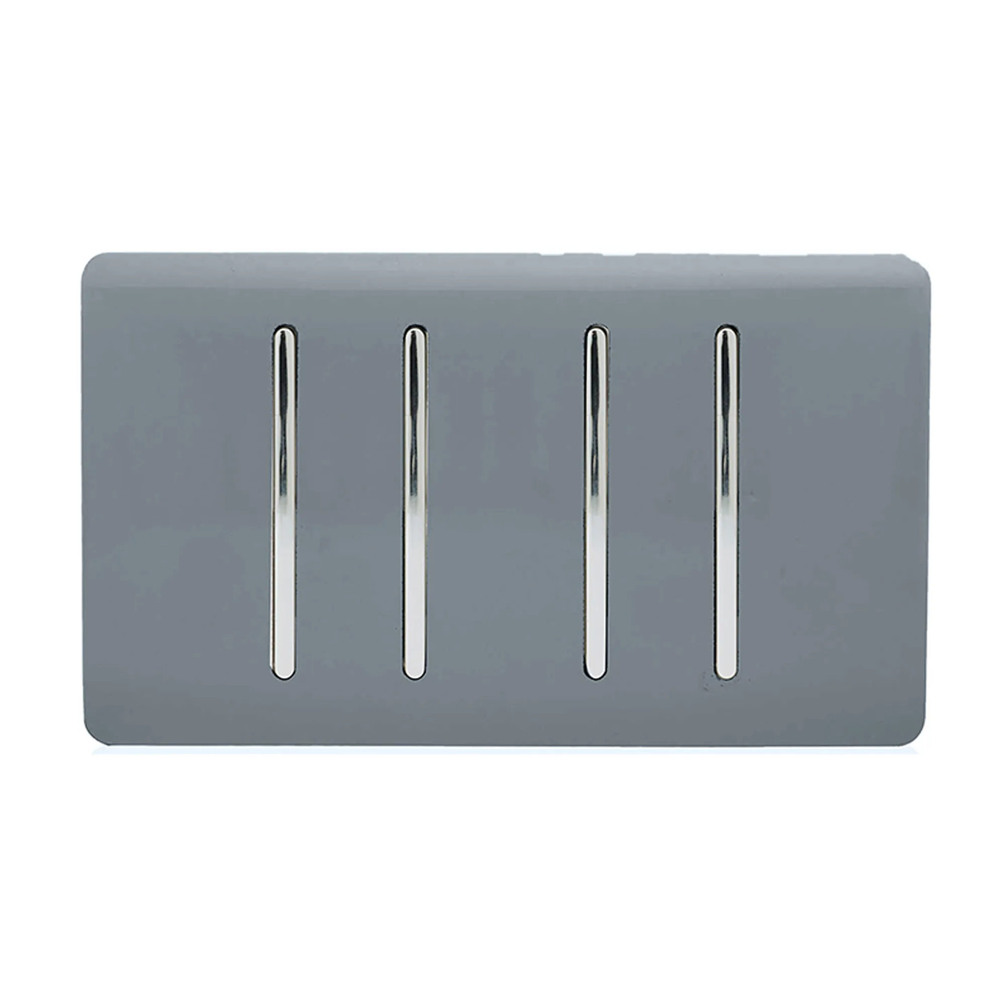 ART-SS44WG  4 Gang 2 Way 10 Amp Rocker Twin Plate Warm Grey